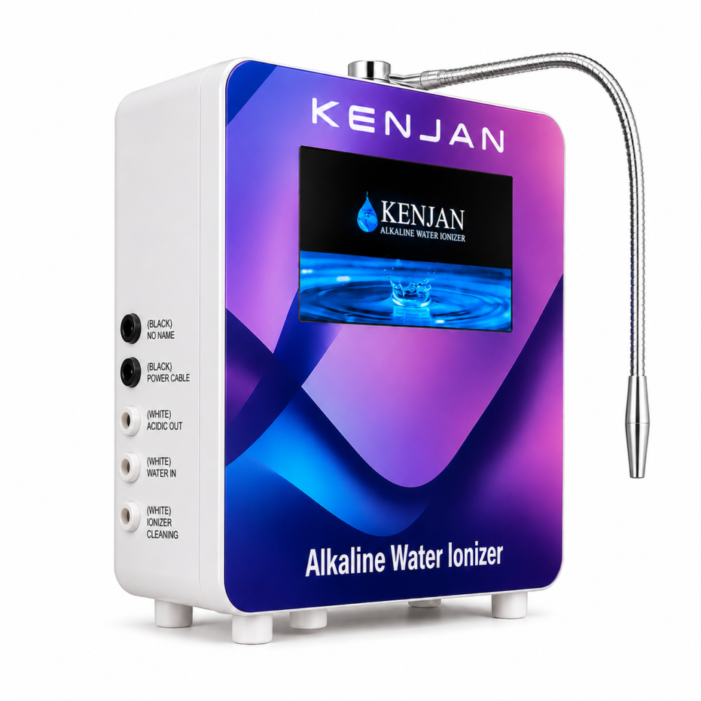 Top view of KENJAN 10PRO7 Alkaline Water Ionizer with 7 imported platinum plates and 10-inch electrolysis technology