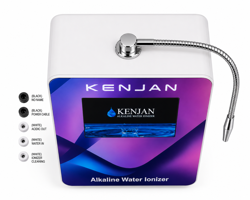 Top view of KENJAN 10PRO7 Alkaline Water Ionizer with 7 imported platinum plates and 10-inch electrolysis technology