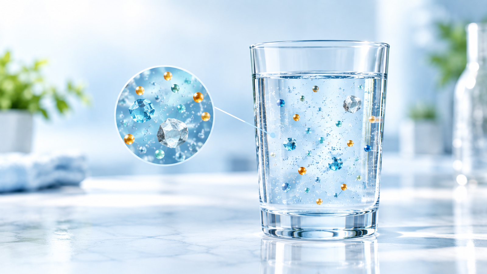 Infographic explaining total dissolved solids or TDS in water