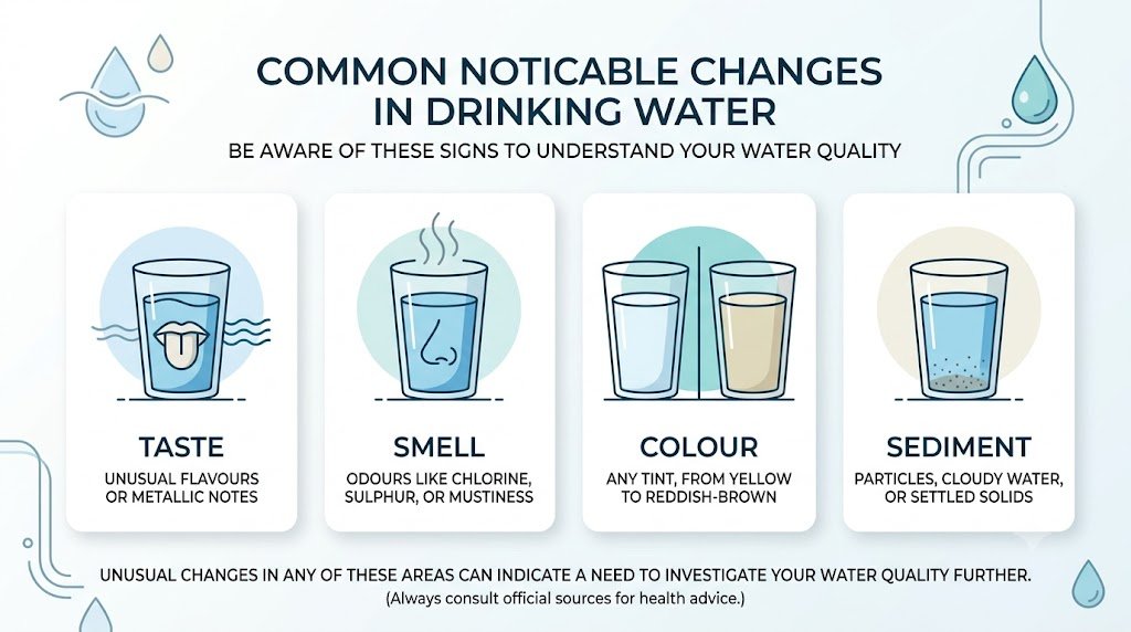 Clear drinking water with water quality testing equipment